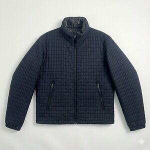 Prada Art.SGH276 Down Jacket Size 50(IT)/L in Navy Blue